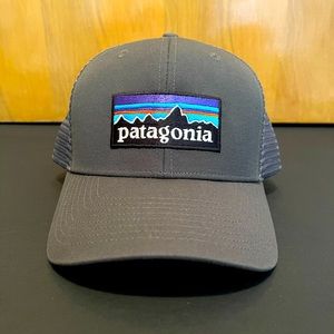 Patagonia P-6 Logo Trucker Hat, Forge Grey